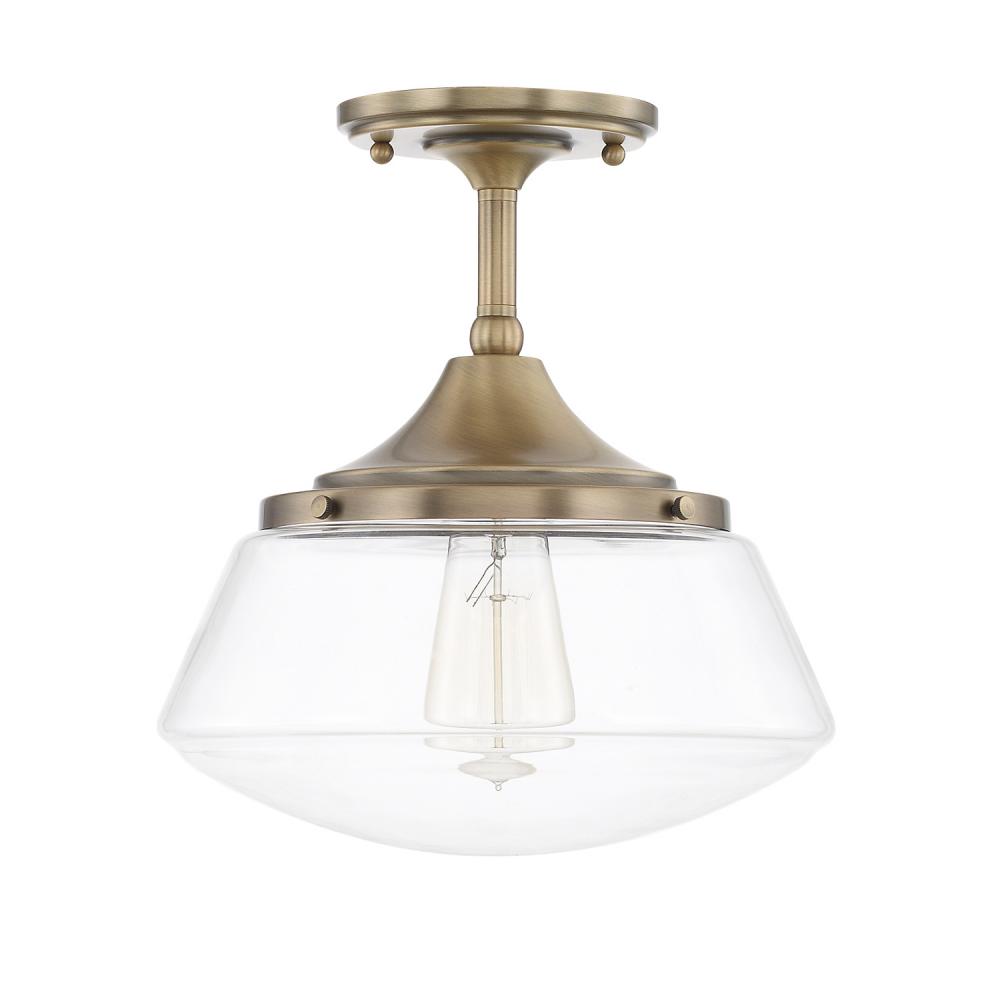 1 Light Semi-Flush