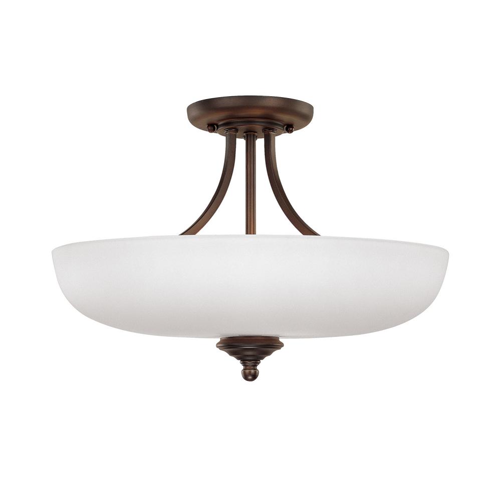 3 Light Semi-Flush