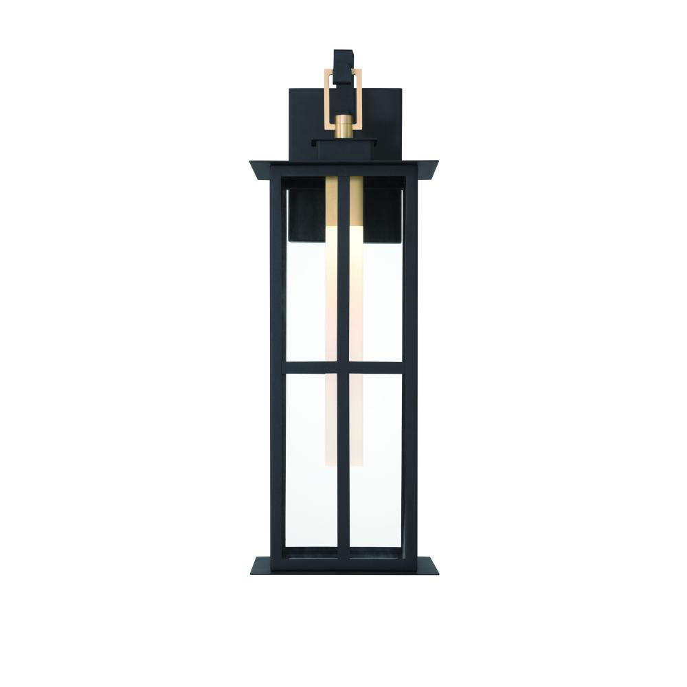 Greyson 22&#34; LED Sconce In Brass and Black