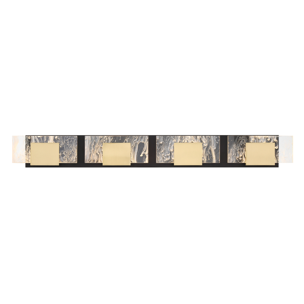 KASHA,BATHBAR,4LT,LED,BRASS