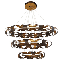 Eurofase USA Inc. 30082-014 - BANDERIA,LED CHAND,3TIER,BRZ