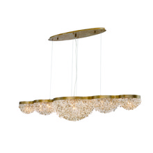 Eurofase USA Inc. 31831-017 - MONDO,15LT CHANDELIER,LINR,GLD