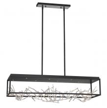 Eurofase USA Inc. 35642-023 - AERIE,8LT,LED,RECT,CHA,BLK/SIL