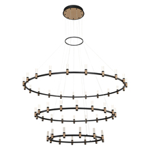 Eurofase USA Inc. 37046-019 - ALBANY,CHAND,51LT,LED,3TR,BLK