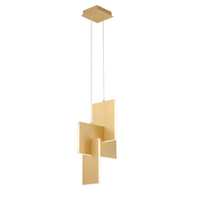 Eurofase USA Inc. 37347-017 - COBURG,PENDANT,LED,SML,GOLD