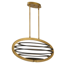 Eurofase USA Inc. 38153-013 - Ombra, Ovl, LED, Cha, Bra/blk