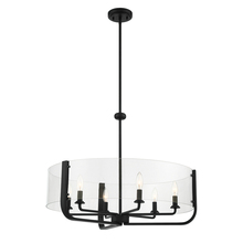 Eurofase USA Inc. 38155-031 - CAMPISI,6LT CHANDELIER,BLACK
