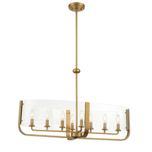 Eurofase USA Inc. 38157-011 - CAMPISI,8LT,OVAL,CHA,BRASS