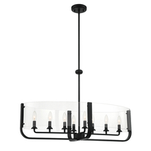 Eurofase USA Inc. 38157-035 - CAMPISI,8LT,OVAL,CHA,BLACK