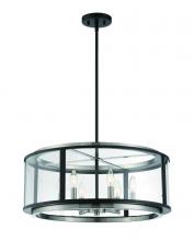 Eurofase USA Inc. 38276-019 - Tambouro, 6LT Pendant, Nic/blk