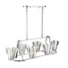 Eurofase USA Inc. 38867-019 - RICCA,6LT OVAL CHANDELIER,CHR