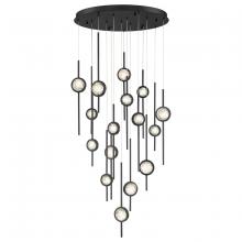 Eurofase USA Inc. 39465-016 - BARLETTA,16LT LED CHAND, BLK