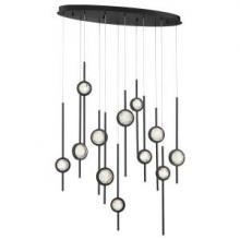 Eurofase USA Inc. 39466-013 - BARLETTA,12LT LED CHAND, BLK