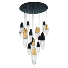 Eurofase USA Inc. 43860-043 - ECROU,22LT CHANDELIER,BLK/GLD