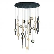 Eurofase USA Inc. 43890-033 - BARLETTA,26LT LED CHAND,BLK/GD