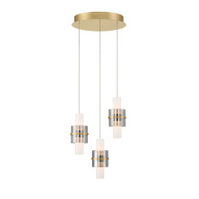 Eurofase USA Inc. 45593-017 - ROLA, 3LT LED CHANDELIER GOLD