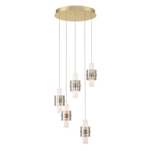 Eurofase USA Inc. 45594-014 - ROLA, 5LT LED CHANDELIER GOLD