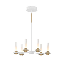 Eurofase USA Inc. 45712-029 - TORCIA, 6LT CHANDELIER S,WHITE