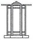 11&#34; etoile column mount