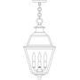 10&#34; inverness pendant with glass roof