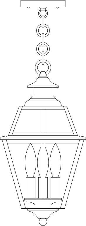 8&#34; inverness pendant with glass roof