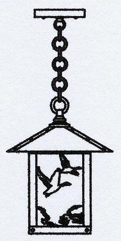 9&#34; Timber Ridge Pendant With Goose Filigree