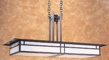 Arroyo Craftsman HCM-48DTCS-VP - 48" huntington chandelier with double t-bar overlay