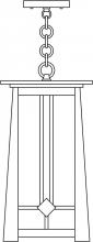 Arroyo Craftsman ABH-9M-S - 9" Aberdeen pendant