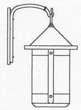 Arroyo Craftsman BB-14TLCS-BZ - 14" berkeley tall-long body wall mount