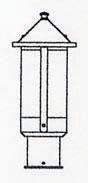 Arroyo Craftsman BP-6LCS-MB - 6" berkeley long body post mount