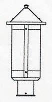Arroyo Craftsman BP-7LAM-RB - 7" berkeley long body post mount