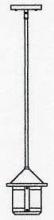 Arroyo Craftsman BSH-6SWO-N - 6" berkeley short body stem hung pendant