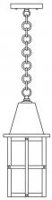 Arroyo Craftsman HH-6AM-BK - 6" hartford  pendant