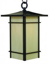Arroyo Craftsman KAH-9TSCR-BZ - 9" katsura pendant with toshi overlay