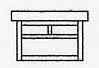 Arroyo Craftsman MCM-7TCR-VP - 7" mission flush ceiling mount with T-bar overlay