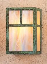 Arroyo Craftsman MS-10ACS-BK - 10" Mission Sconce With Classic Arch Overlay