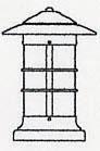 Arroyo Craftsman NC-9LOF-BZ - 9" newport long body column mount