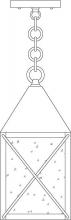 Arroyo Craftsman NOH-6CS-P - 6" nottingham pendant