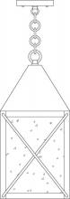 Arroyo Craftsman NOH-8M-AB - 8" nottingham pendant