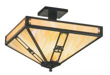 Arroyo Craftsman PIH-16EAM-RC - 16" pasadena inverted ceiling mount without filigree (empty)