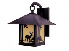Arroyo Craftsman TRB-12DRCS-P - 12" timber ridge wall bracket with deer filigree