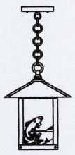 Arroyo Craftsman TRH-9TRCS-RB - 9" timber ridge pendant with trout filigree