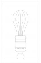 Arroyo Craftsman VIS-8F-BZ - 8" vintage sconce