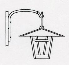 Arroyo Craftsman WB-12TN-MB - 12" westmoreland wall mount
