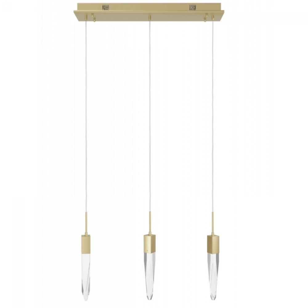 Aspen Collection 3 Light Clear Crystal Multi Port Pendant