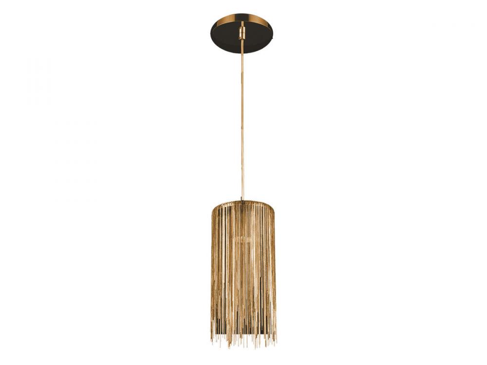 Fountain Ave. Gold Jewelry Round Hanging Pendant