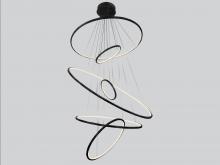 Avenue Lighting HF4446-BK - Aria 6 Ring Multi Port Pendant
