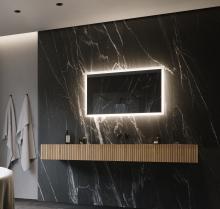 Paris Mirrors RECTX40243000 - Rectangle Backlit Mirror (Backlit, Frosted Edges)
