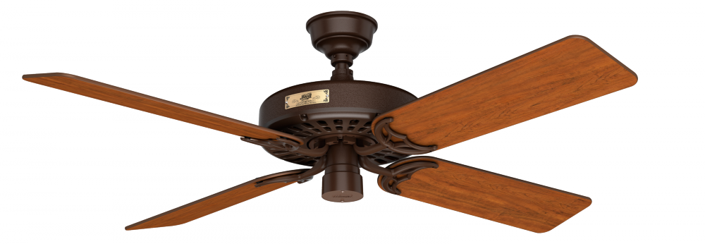 Hunter 52 inch Hunter Original Chestnut Brown Damp Rated Ceiling Fan and Pull Chain