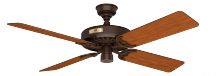 Hunter 23847 - Hunter 52 inch Hunter Original Chestnut Brown Damp Rated Ceiling Fan and Pull Chain